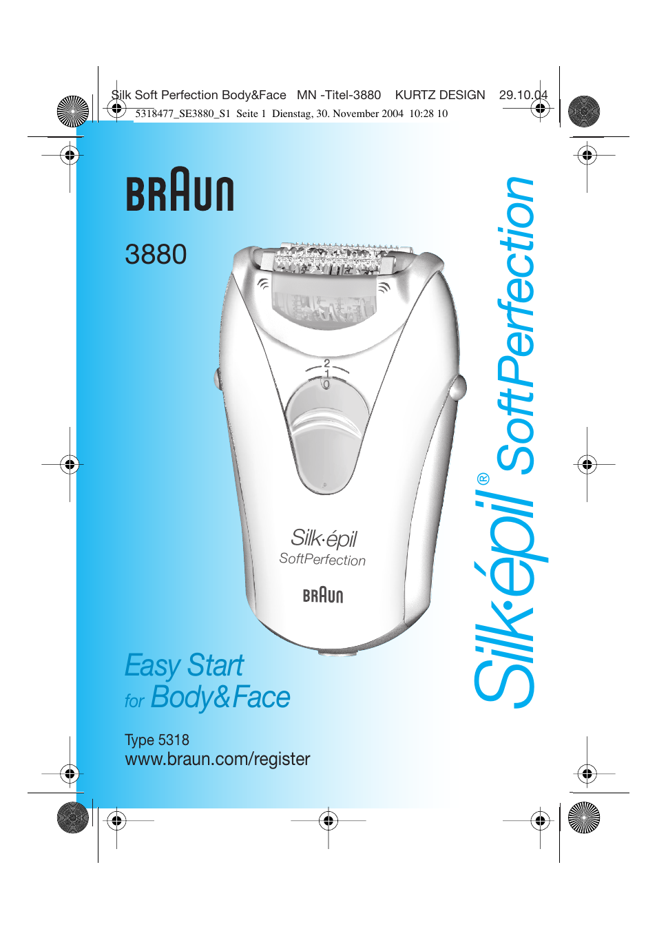 Braun 3880 Silk-épil SoftPerfection User Manual | 87 pages