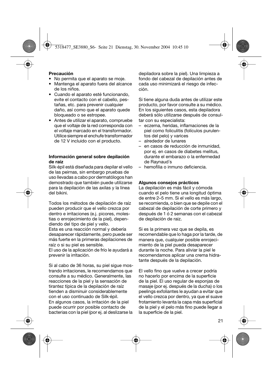 Braun 3880 Silk-épil SoftPerfection User Manual | Page 20 / 87