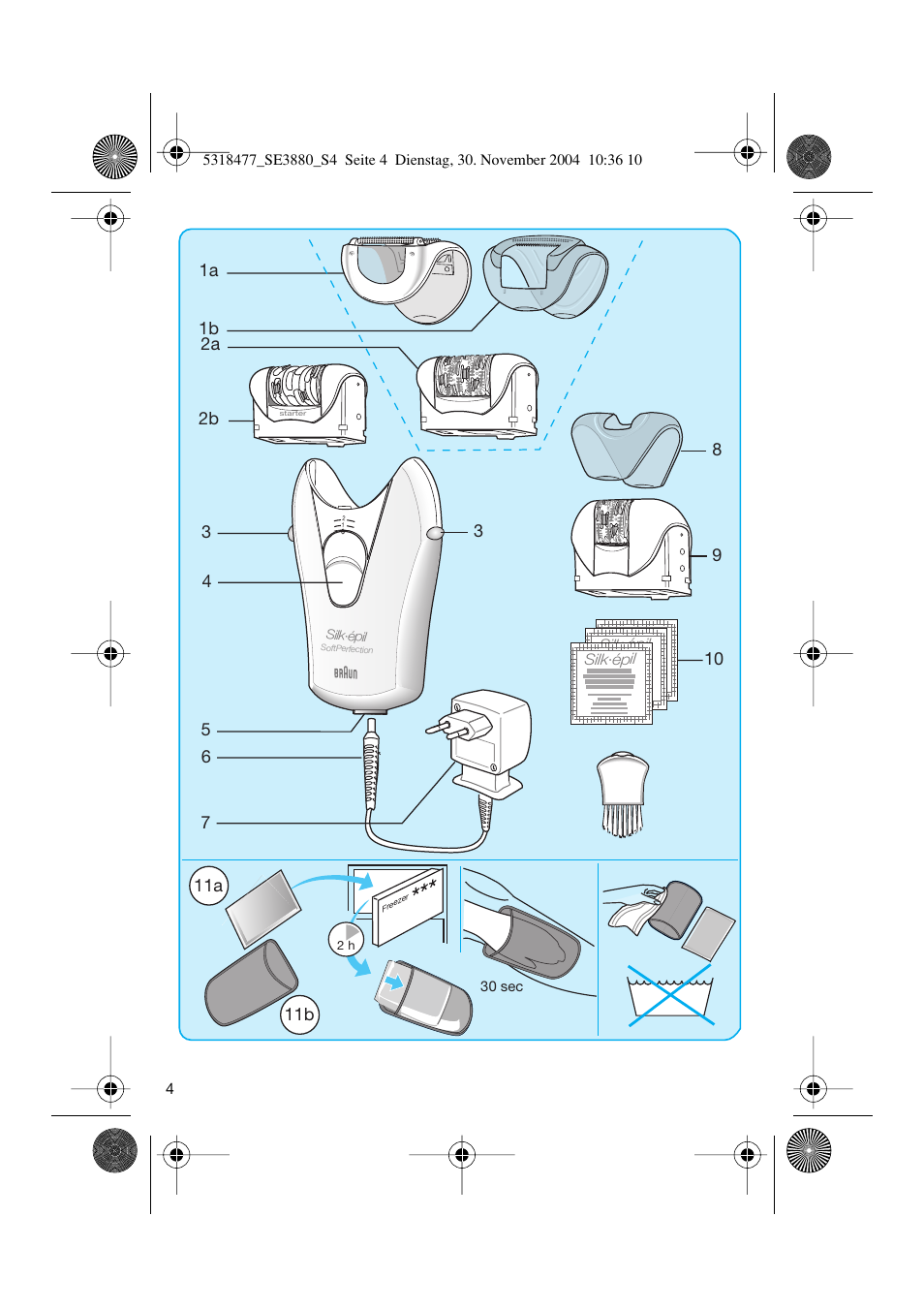 Braun 3880 Silk-épil SoftPerfection User Manual | Page 3 / 87