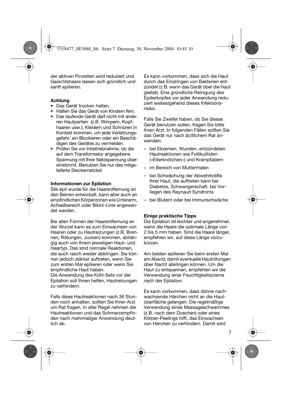 Braun 3880 Silk-épil SoftPerfection User Manual | Page 6 / 87