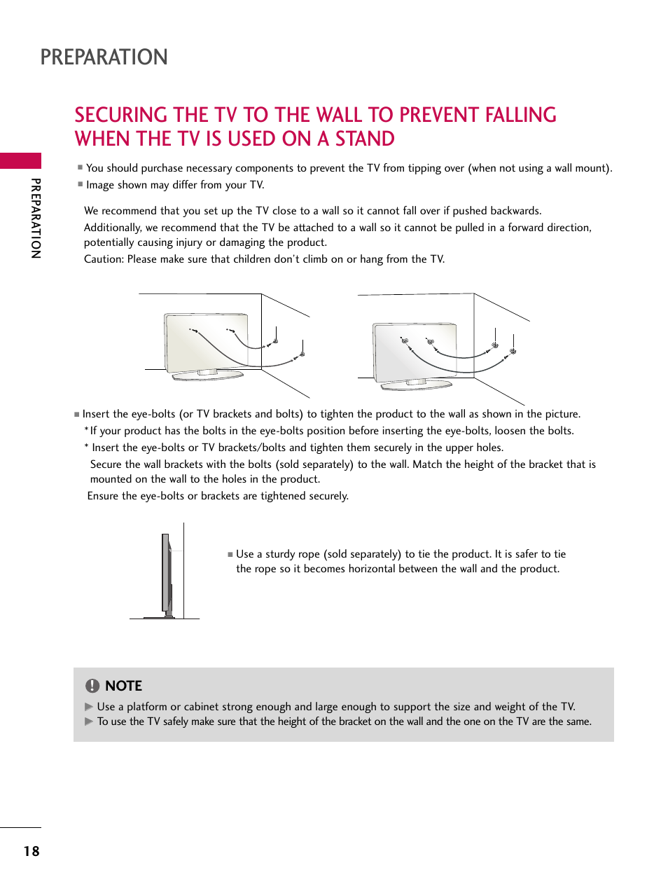 Preparation | LG 32LD350C User Manual | Page 18 / 126