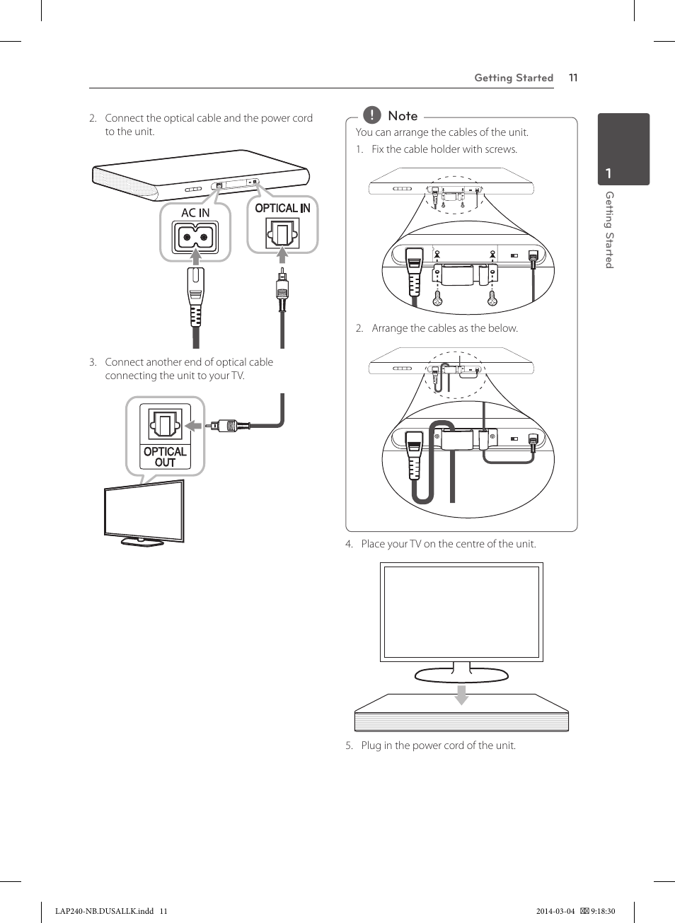 LG LAP240 User Manual | Page 11 / 24