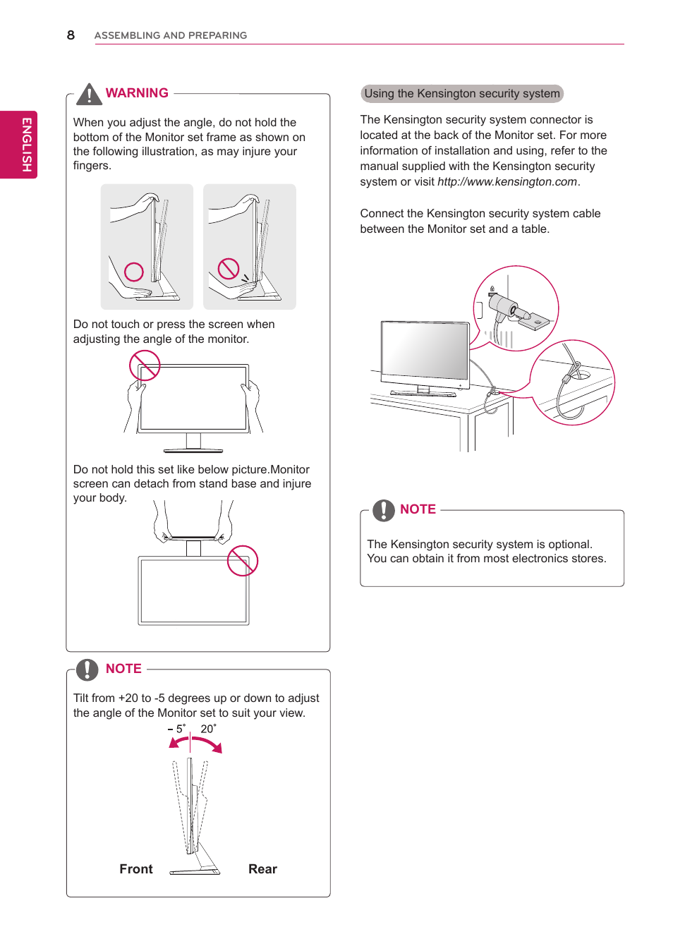 LG IPS237L-BN User Manual | Page 8 / 28