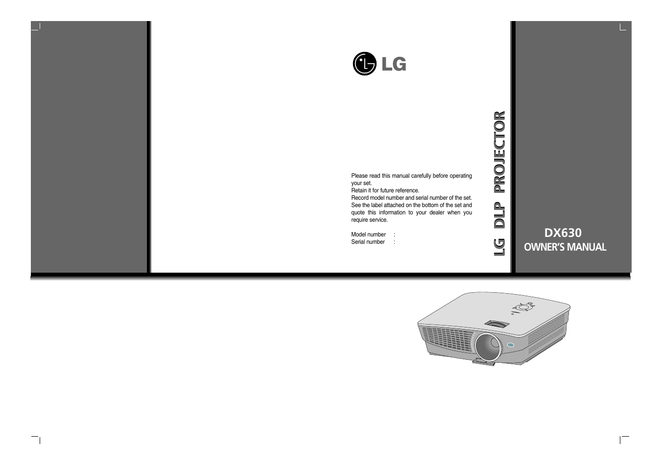 LG DX630-JD User Manual | 42 pages