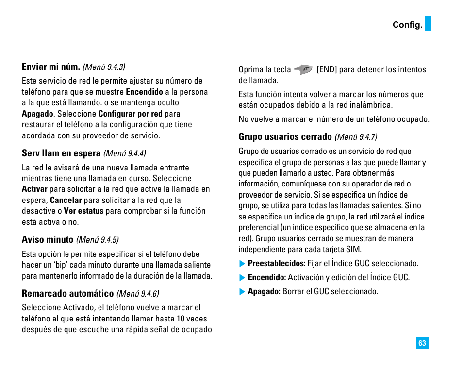 LG LG225 User Manual | Page 153 / 182