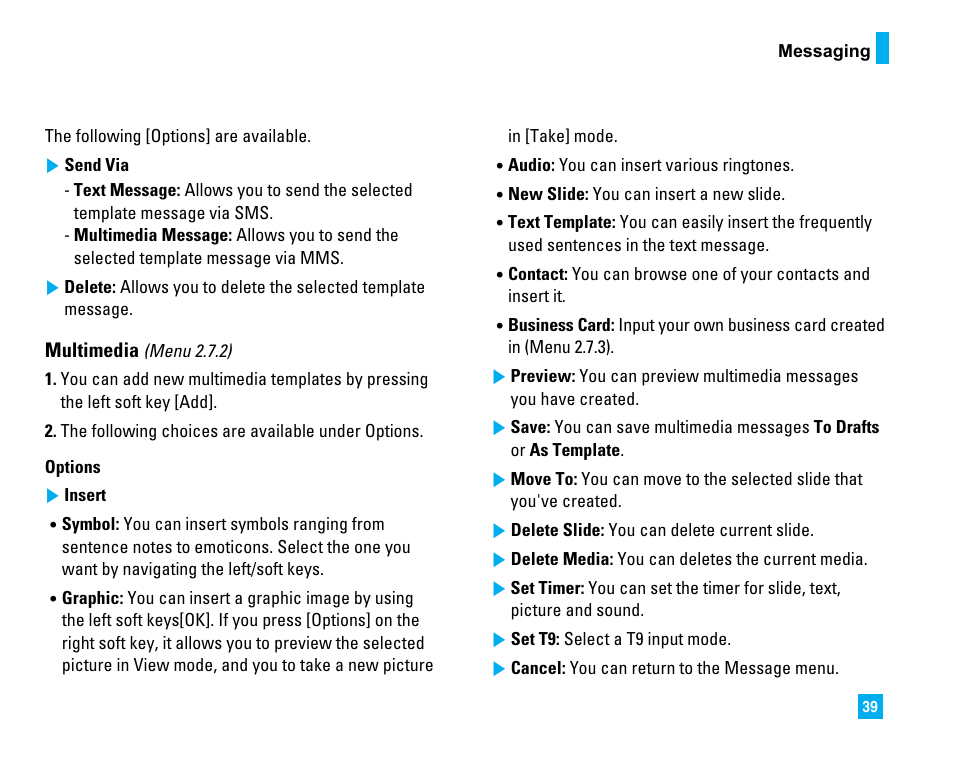 LG LG225 User Manual | Page 43 / 182