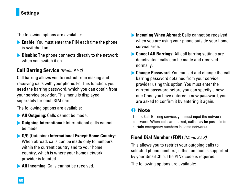 LG LG225 User Manual | Page 64 / 182