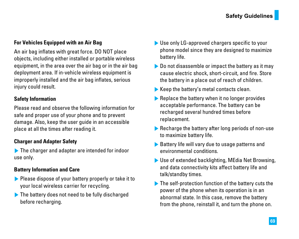 LG LG225 User Manual | Page 73 / 182