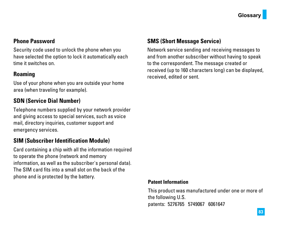 LG LG225 User Manual | Page 87 / 182