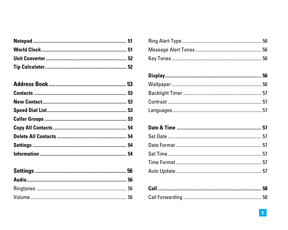 LG LG225 User Manual | Page 9 / 182