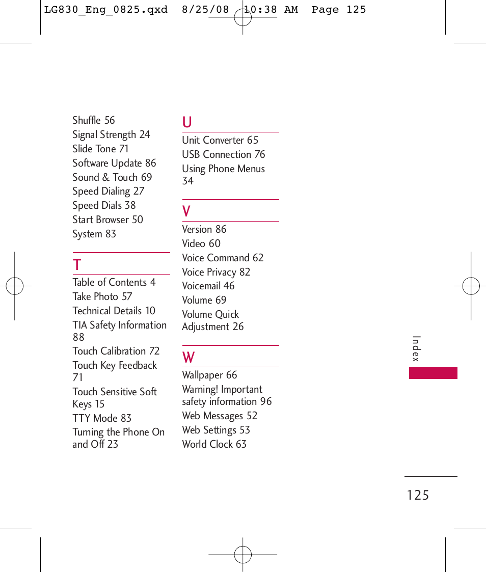 LG LG830 User Manual | Page 127 / 255