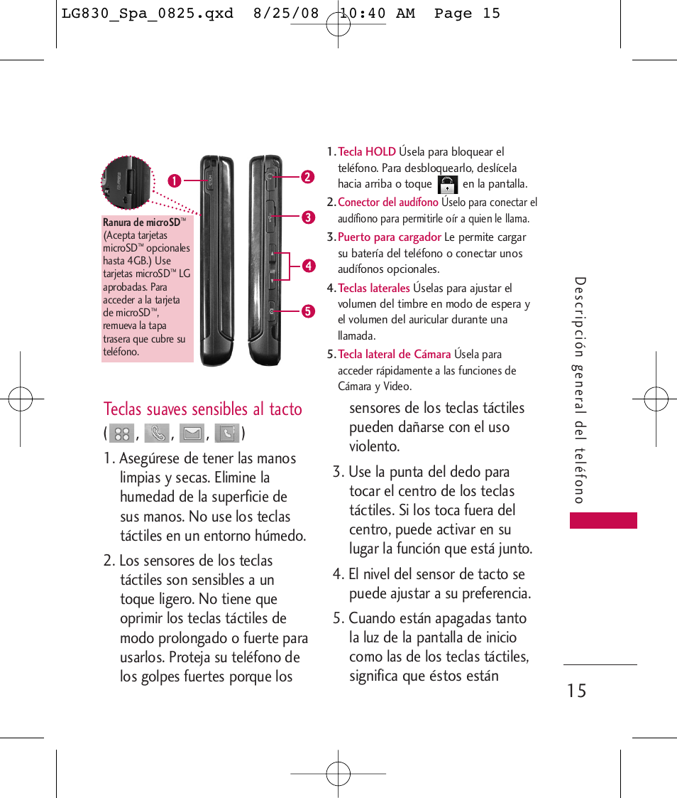 Teclas suaves sensibles al tacto | LG LG830 User Manual | Page 142 / 255