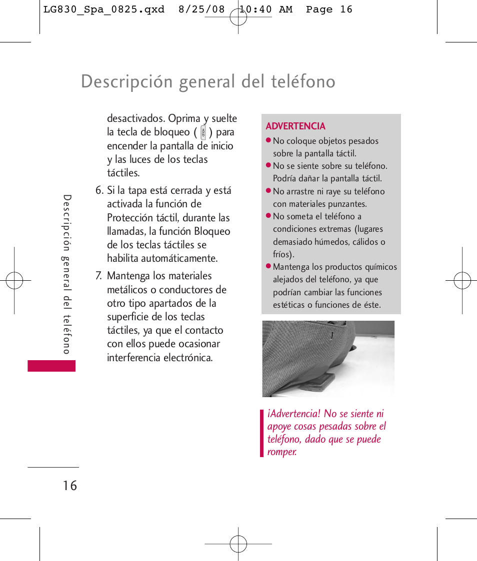 Descripción general del teléfono | LG LG830 User Manual | Page 143 / 255