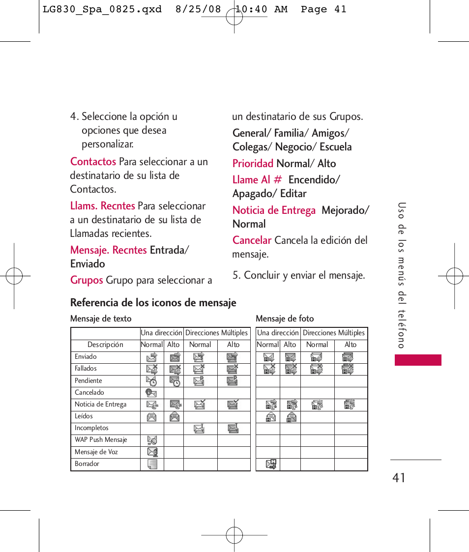 LG LG830 User Manual | Page 168 / 255