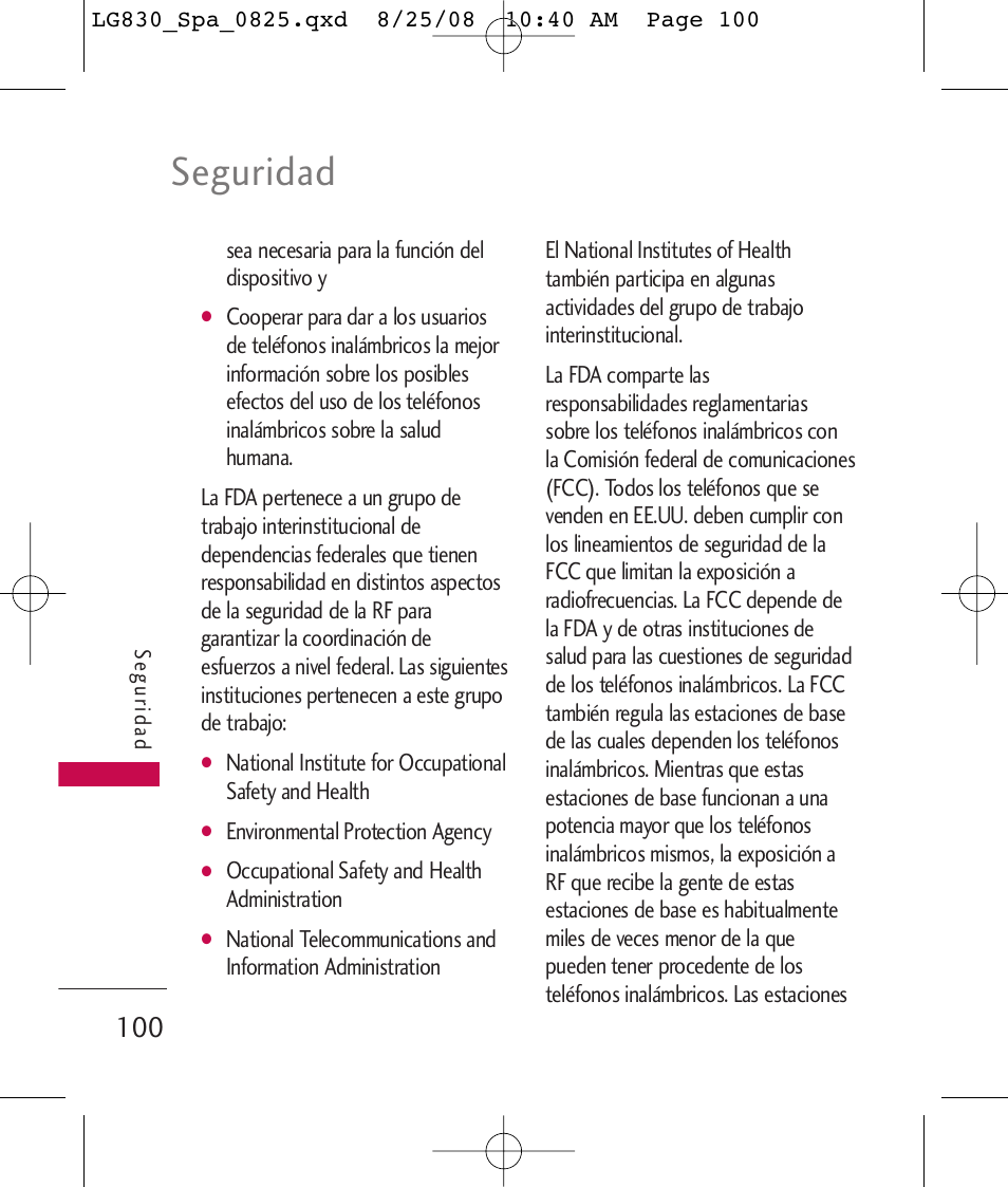 Seguridad | LG LG830 User Manual | Page 227 / 255