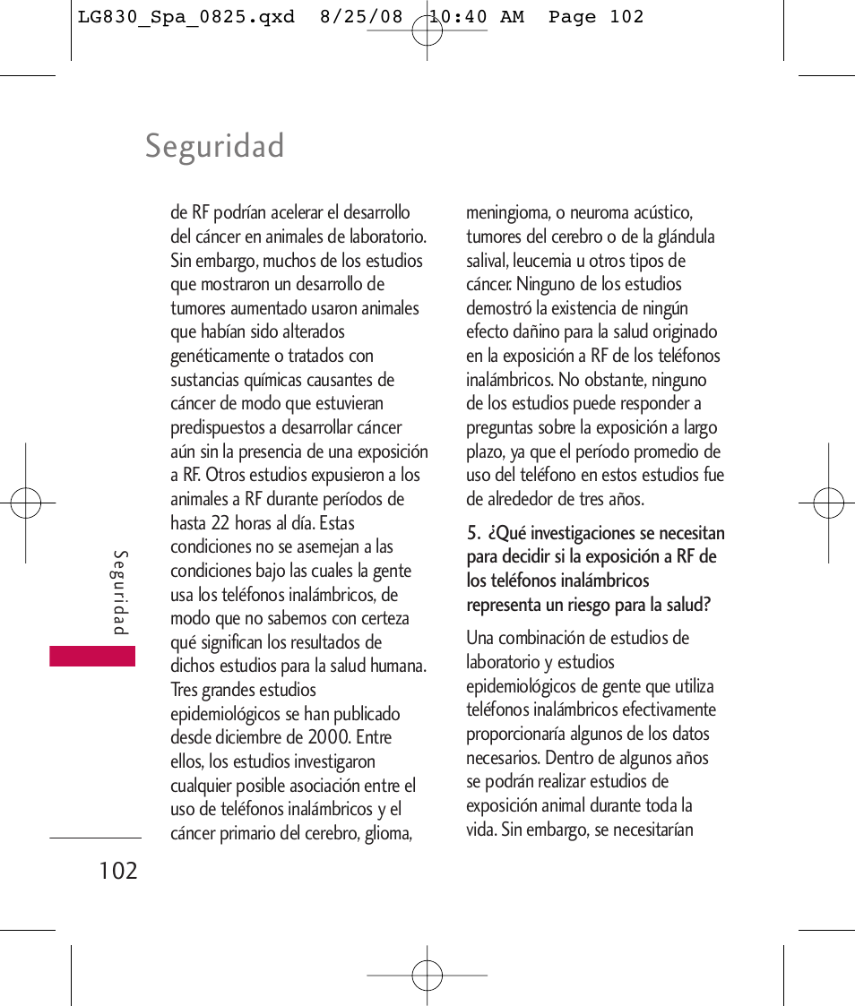 Seguridad | LG LG830 User Manual | Page 229 / 255