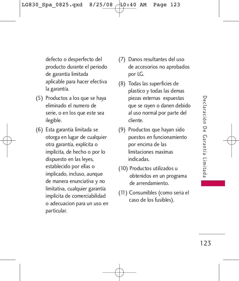 LG LG830 User Manual | Page 250 / 255