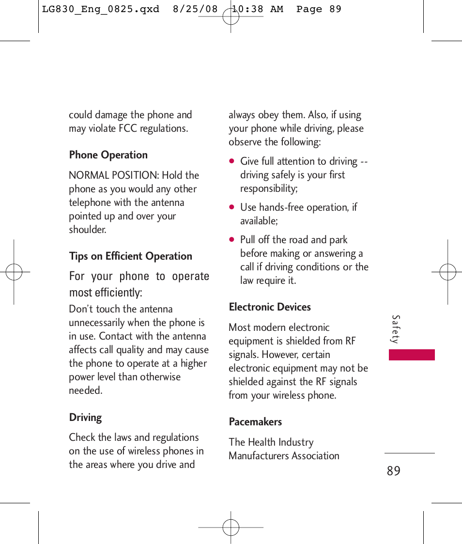 LG LG830 User Manual | Page 91 / 255