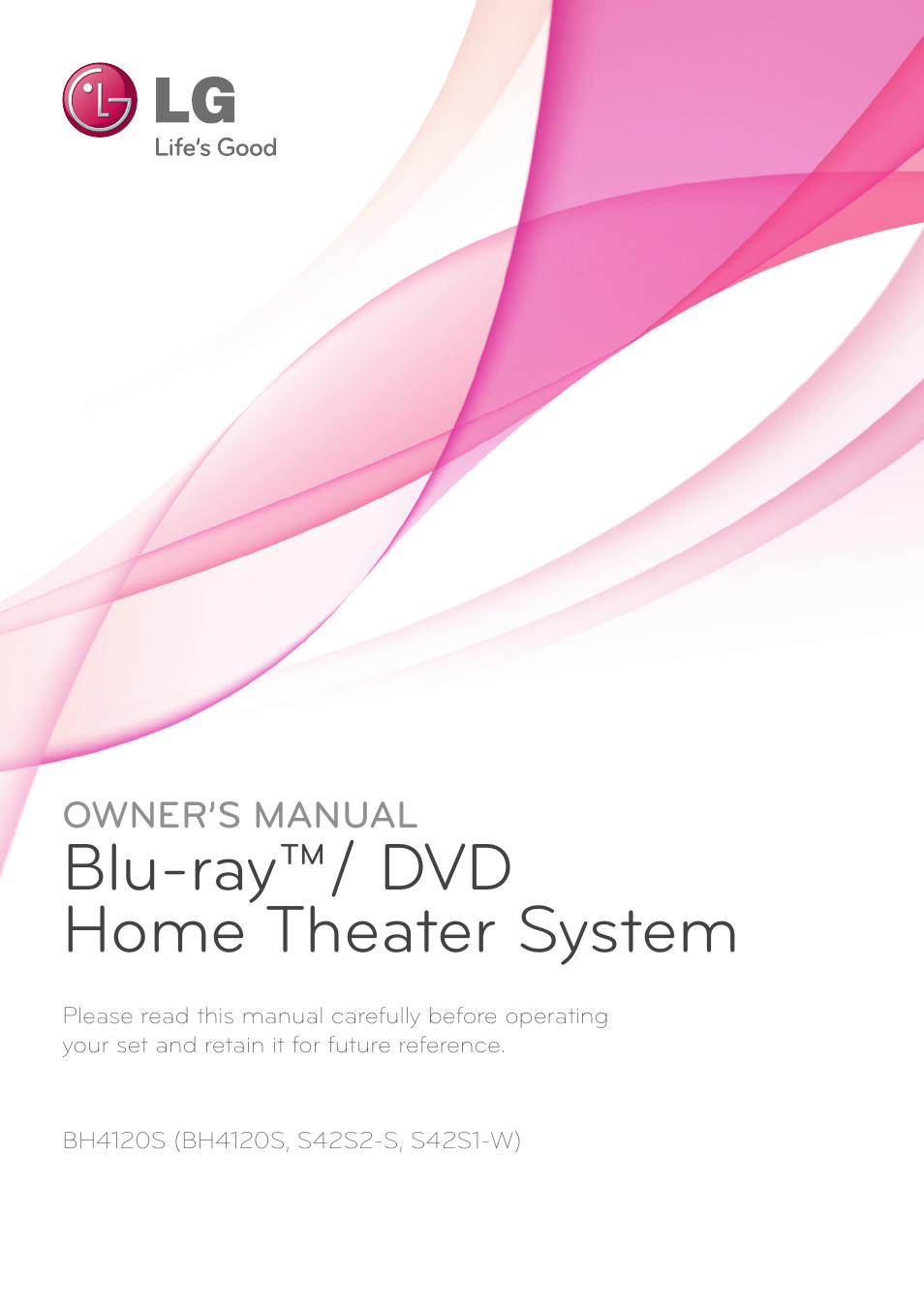 LG BH4120S User Manual | 54 pages