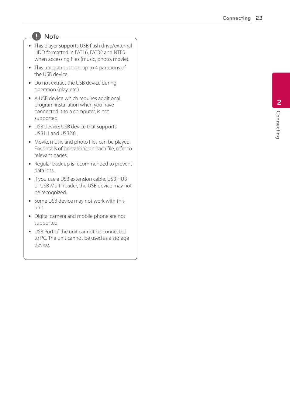 LG BH4120S User Manual | Page 23 / 54