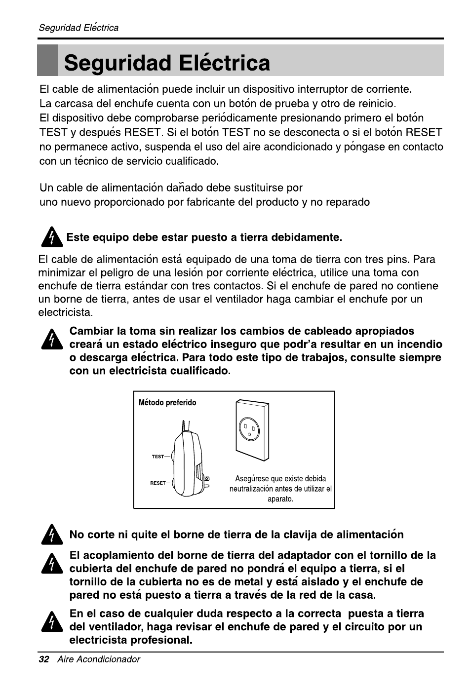 LG ZW6500R User Manual | Page 32 / 47