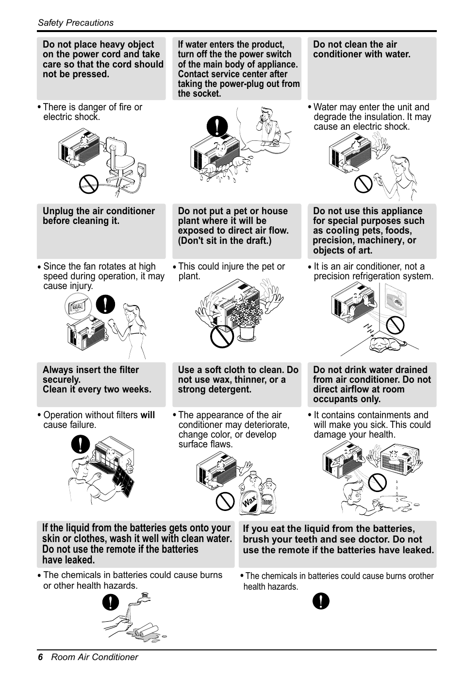 LG ZW6500R User Manual | Page 6 / 47