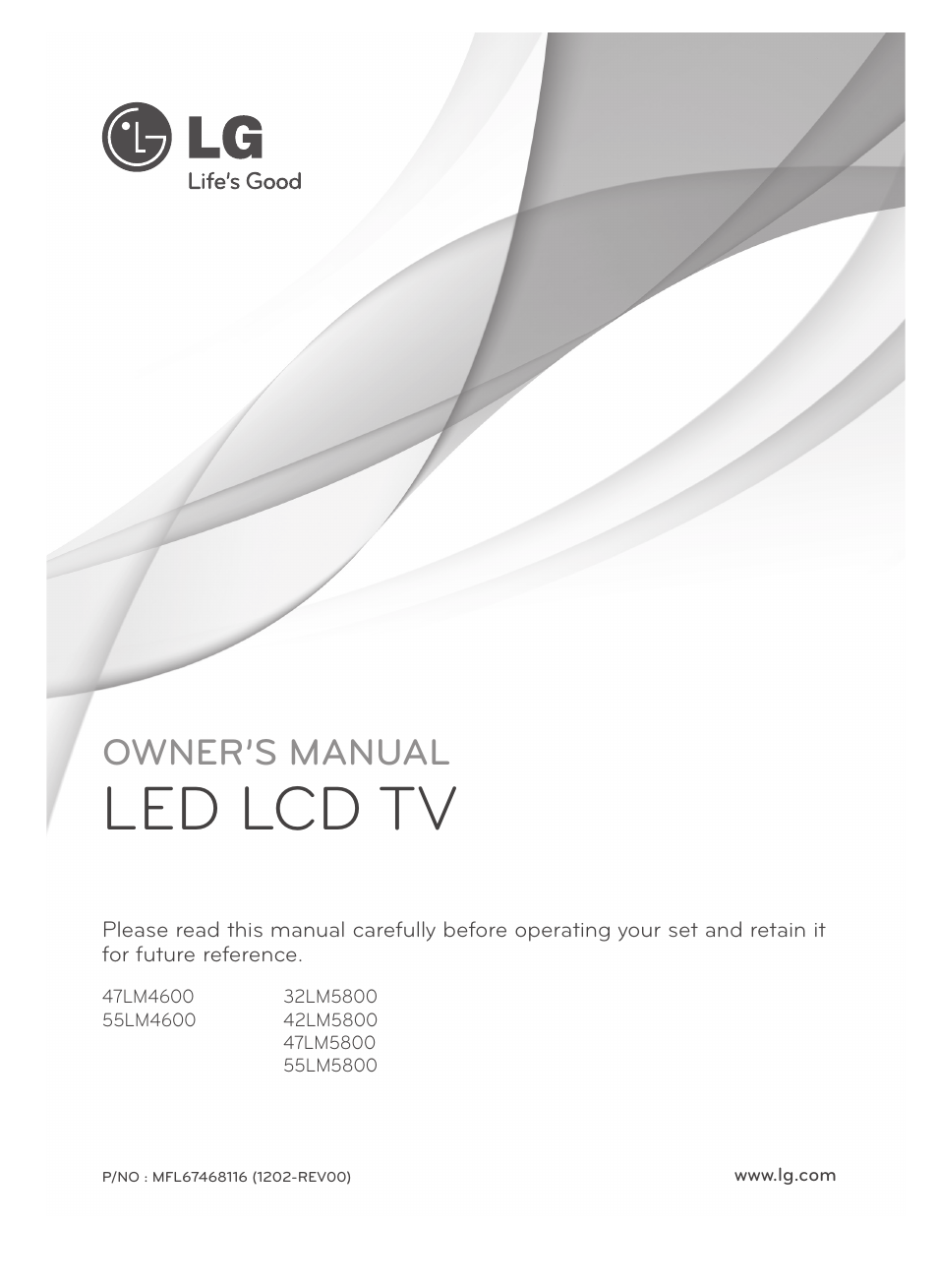 LG 55LM5800 User Manual | 36 pages