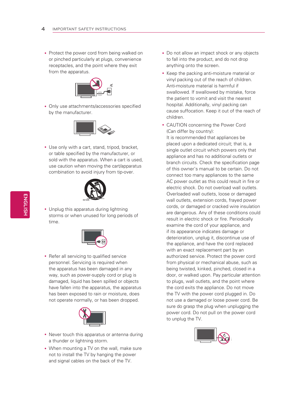 LG 55LM5800 User Manual | Page 4 / 36