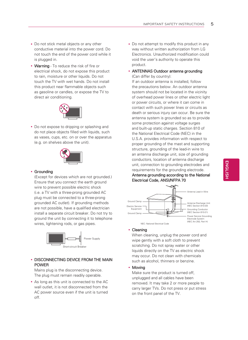 LG 55LM5800 User Manual | Page 5 / 36