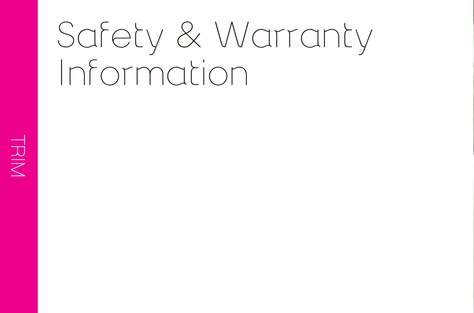 Safety & warranty information | LG LG272 User Manual | Page 52 / 88