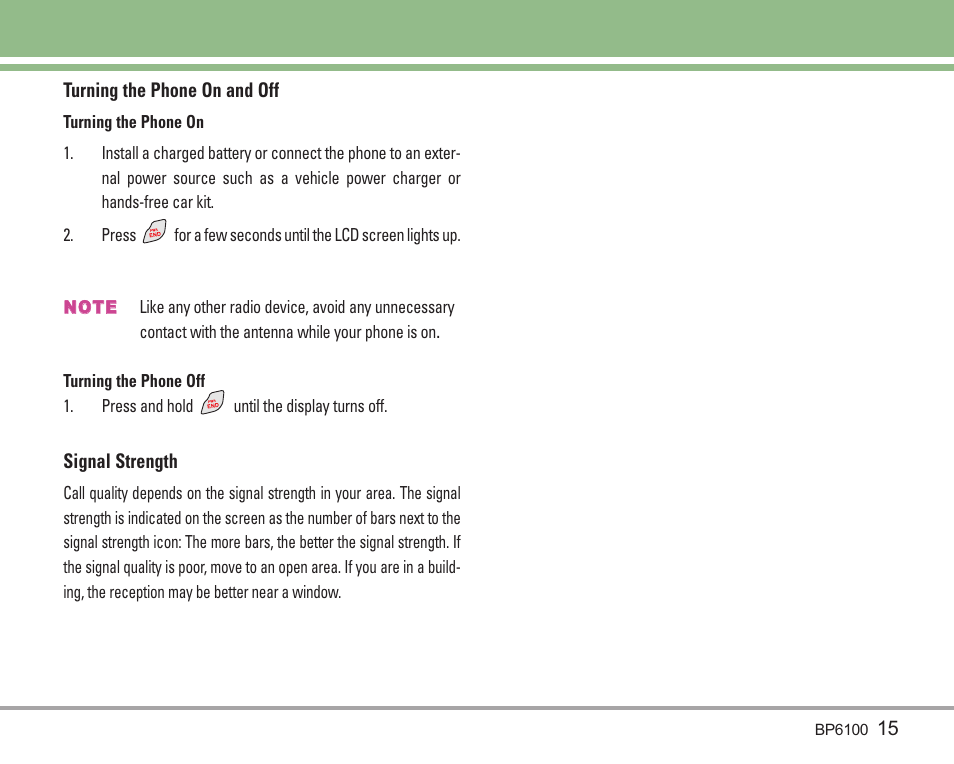 LG LGBP6100 User Manual | Page 16 / 199