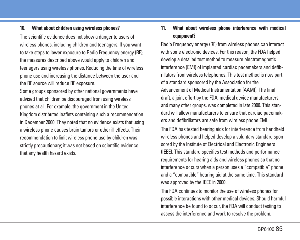 LG LGBP6100 User Manual | Page 86 / 199