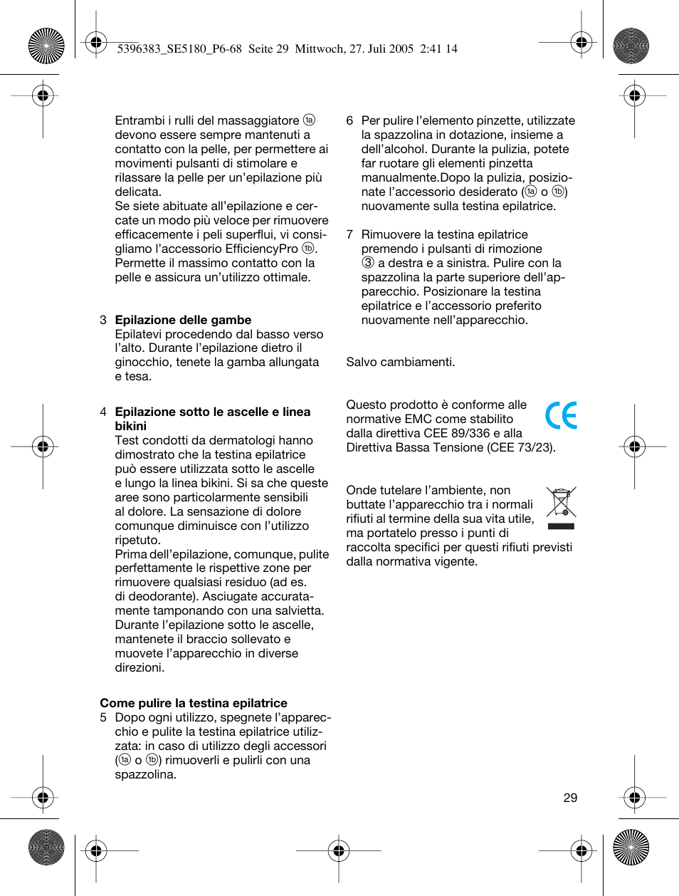 Braun 5280-5396 Silk-épil X'elle EasyStart User Manual | Page 28 / 62