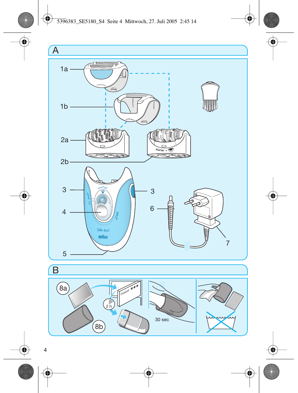 Braun 5280-5396 Silk-épil X'elle EasyStart User Manual | Page 3 / 62