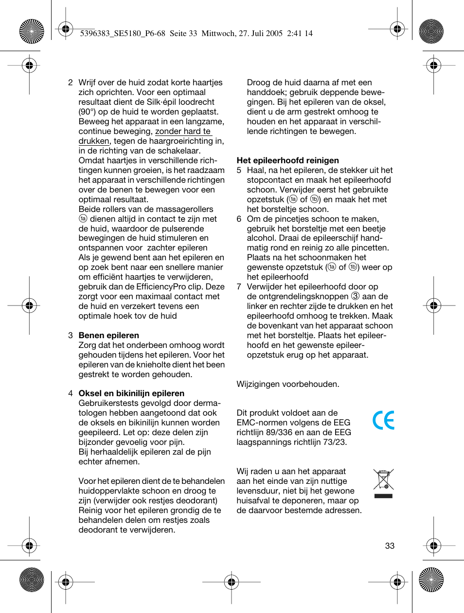 Braun 5280-5396 Silk-épil X'elle EasyStart User Manual | Page 32 / 62