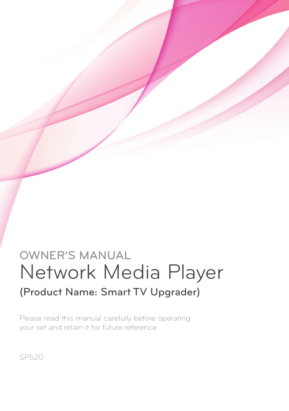 LG SP520 User Manual | 43 pages