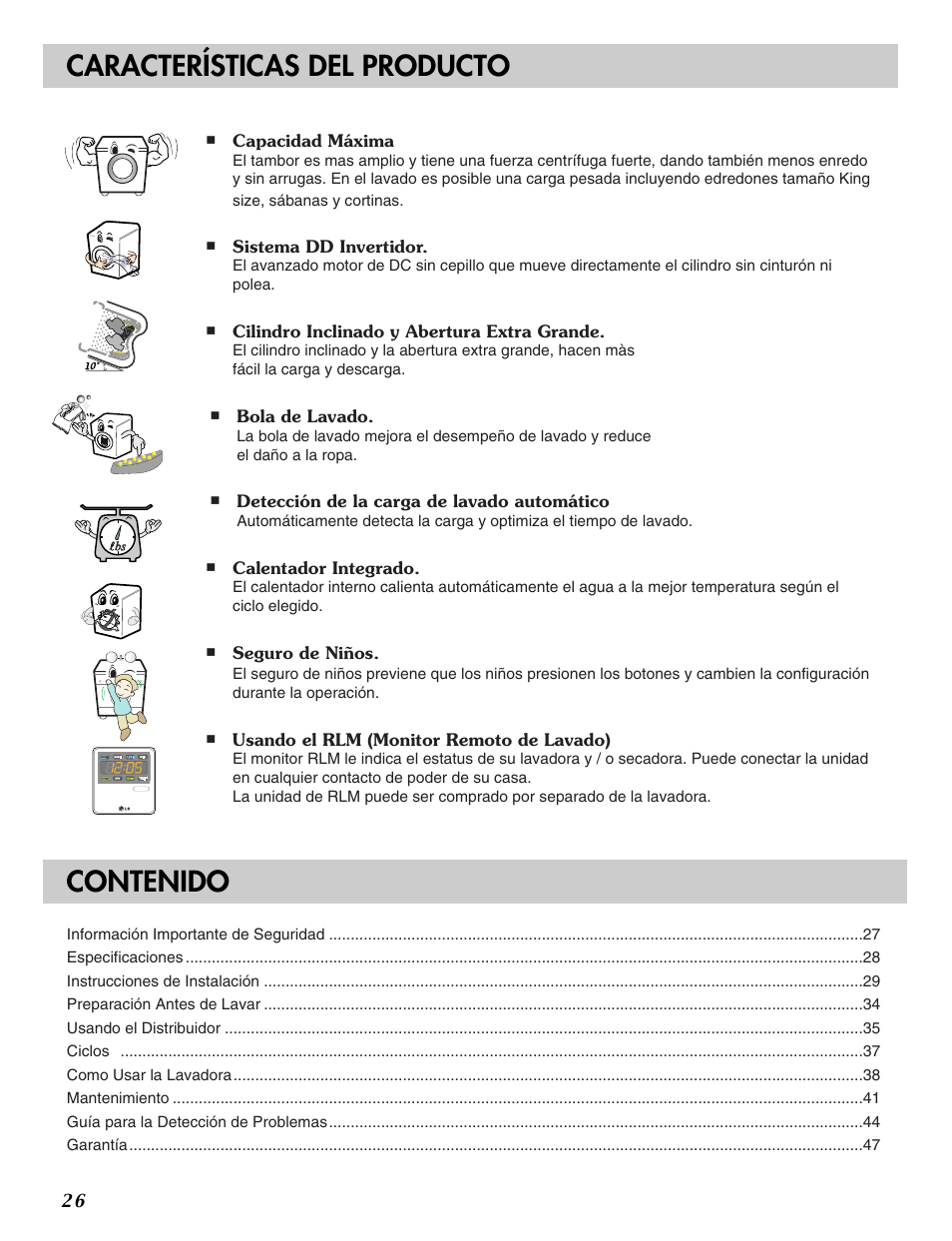 LG WM2496HSM User Manual | Page 27 / 49