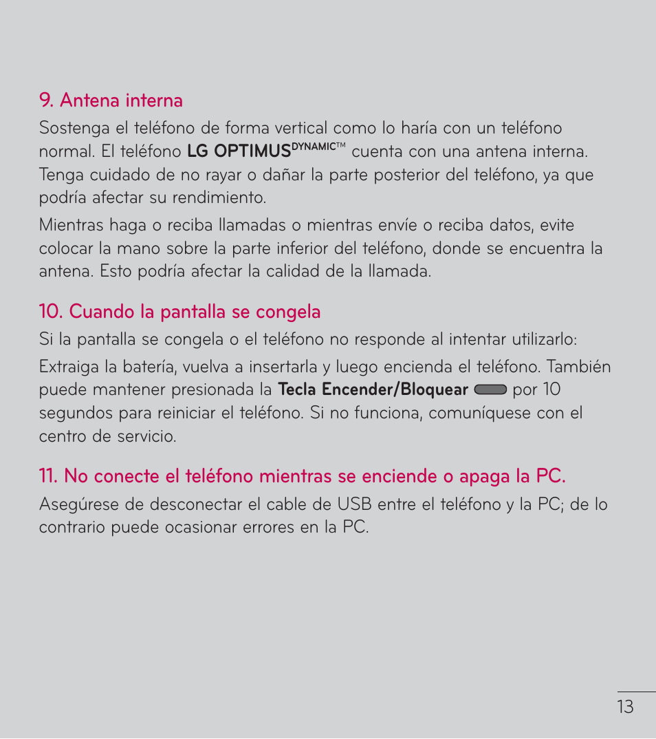 LG LGL38C User Manual | Page 100 / 180