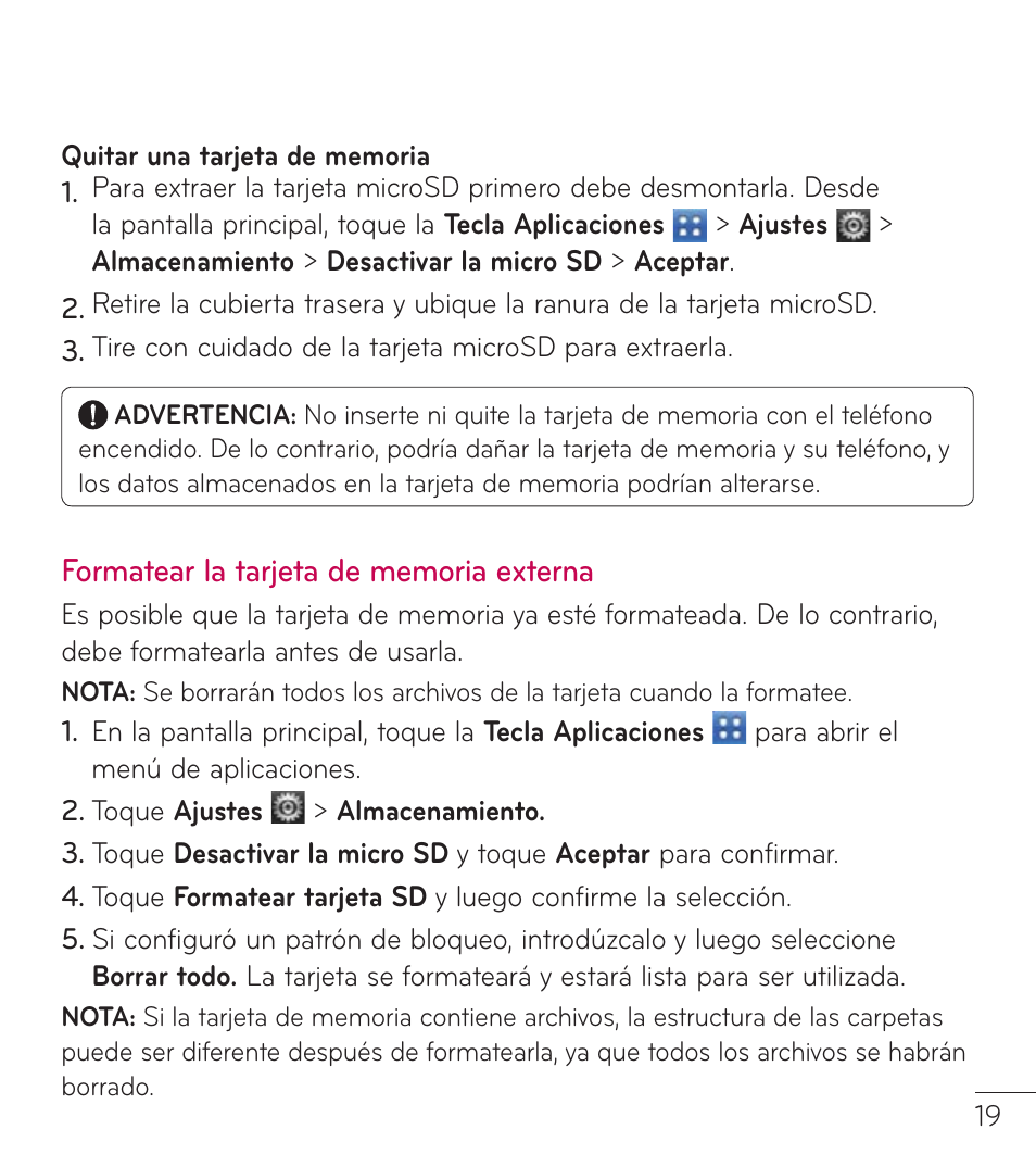 LG LGL38C User Manual | Page 106 / 180