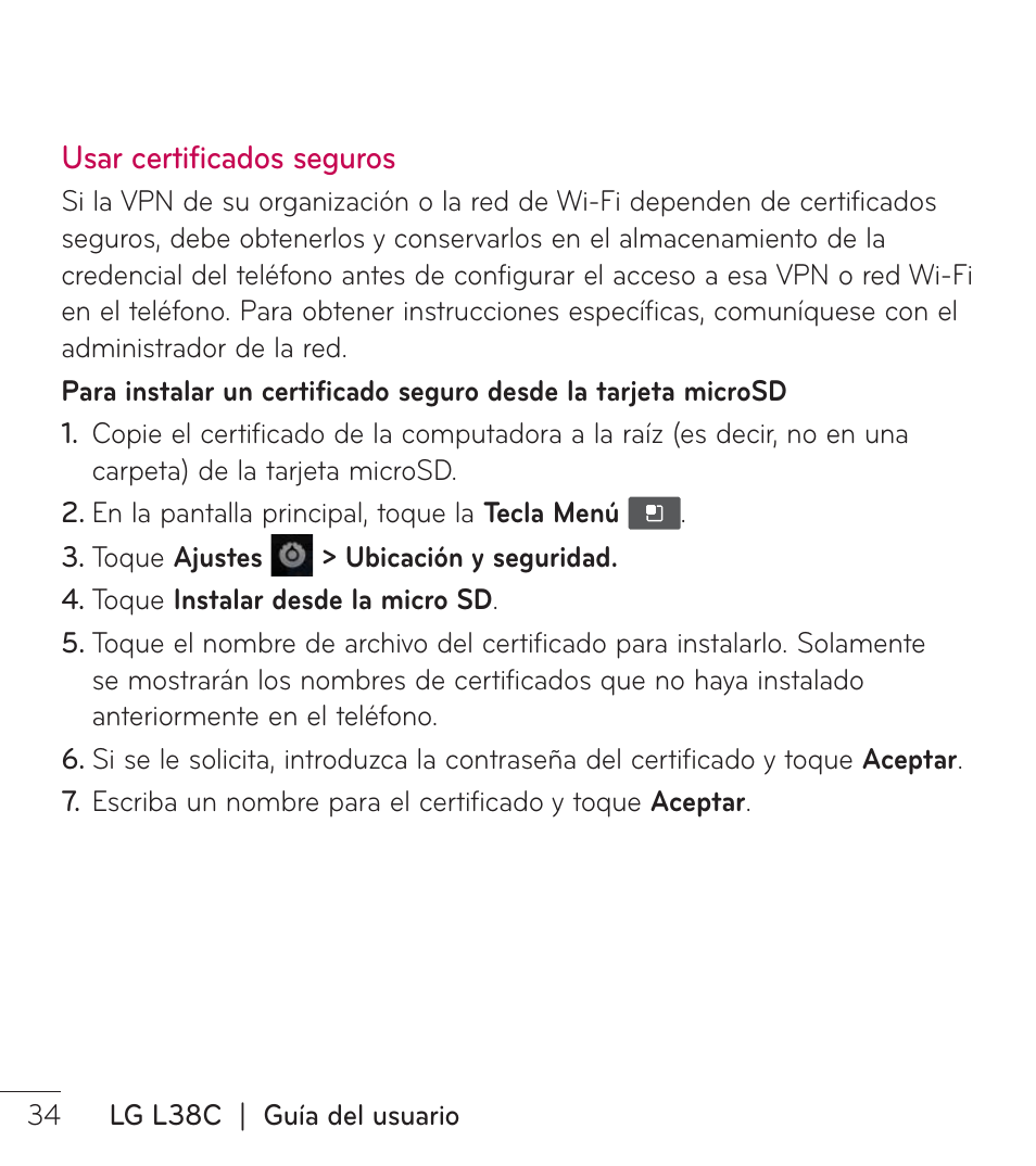 LG LGL38C User Manual | Page 121 / 180