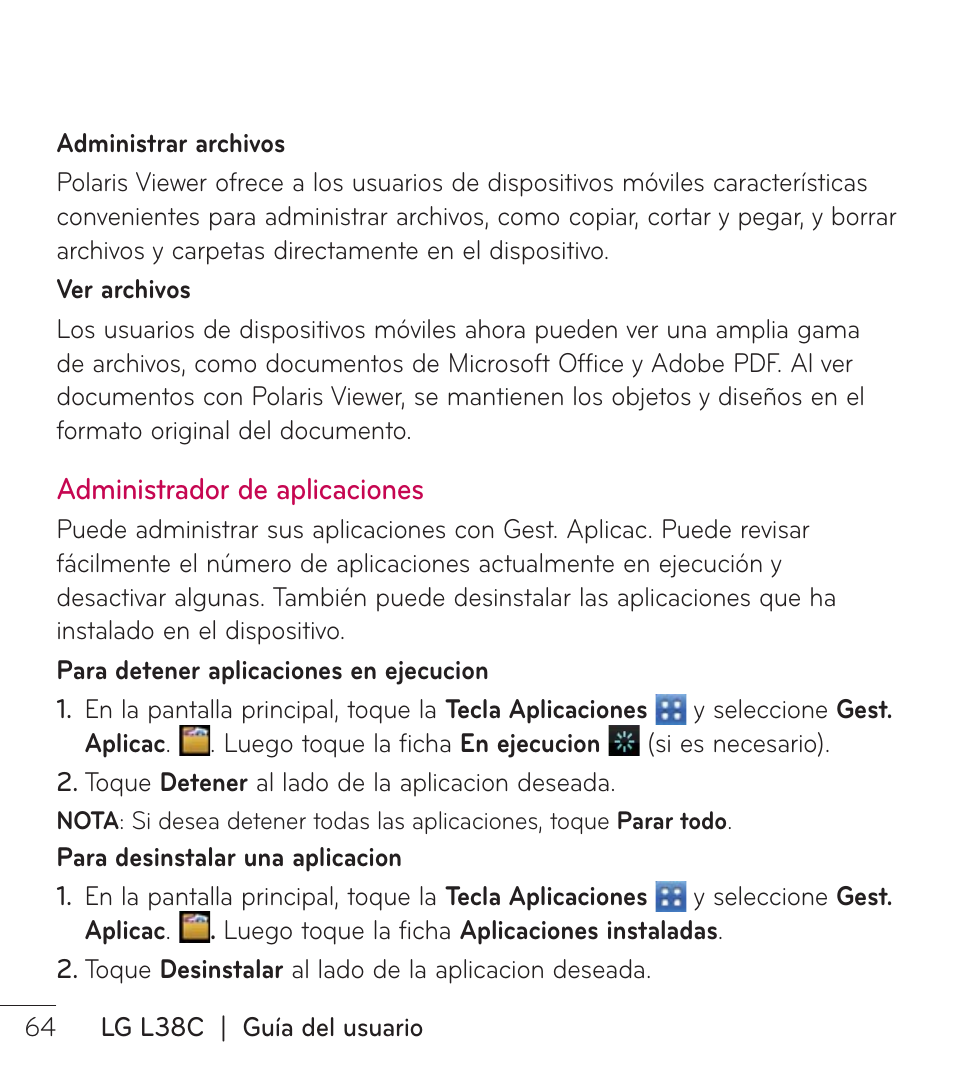LG LGL38C User Manual | Page 151 / 180