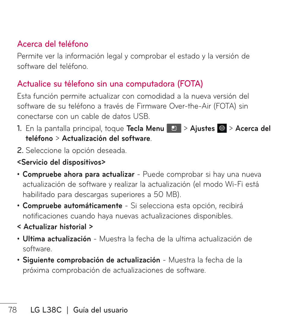 LG LGL38C User Manual | Page 165 / 180