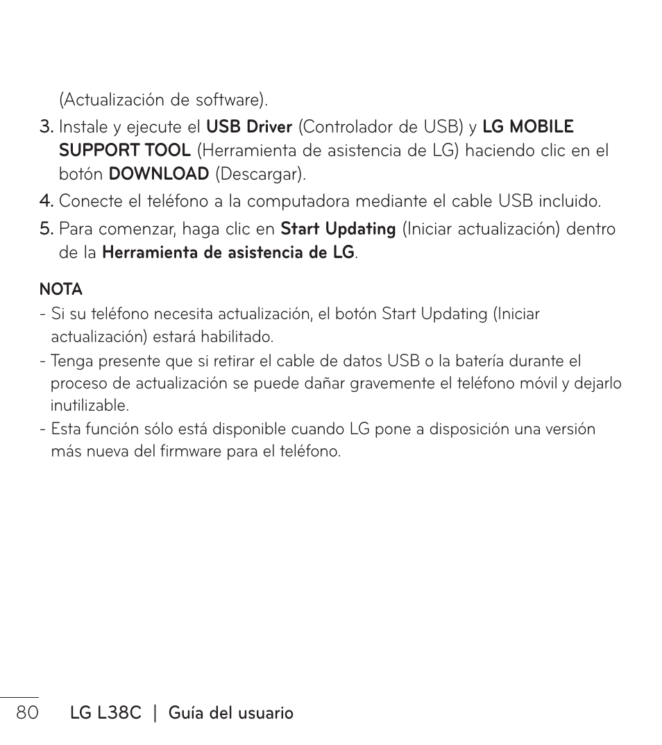 LG LGL38C User Manual | Page 167 / 180