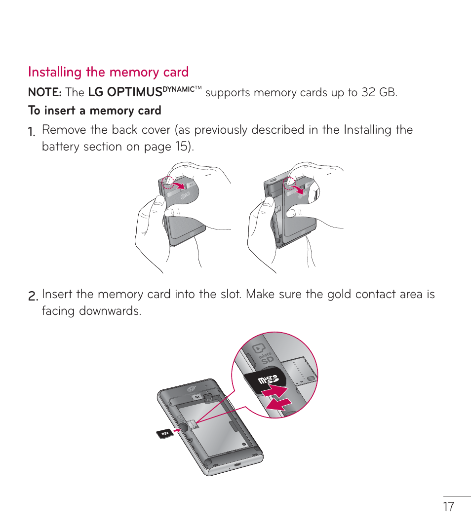 LG LGL38C User Manual | Page 18 / 180