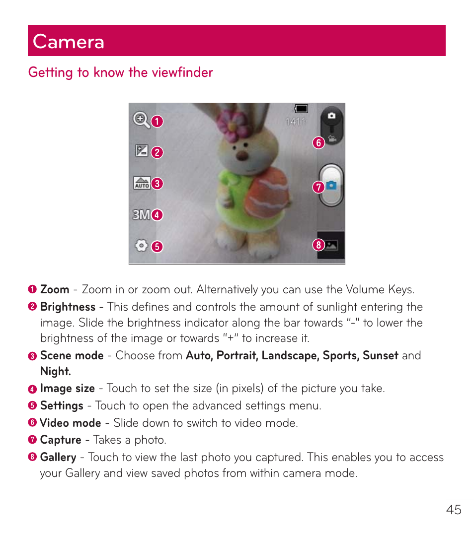 Camera | LG LGL38C User Manual | Page 46 / 180