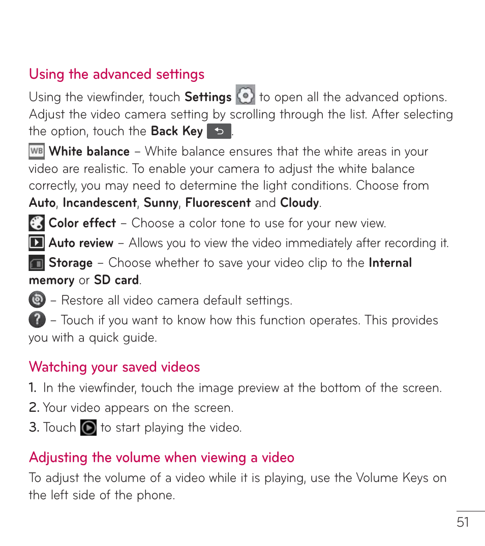 LG LGL38C User Manual | Page 52 / 180