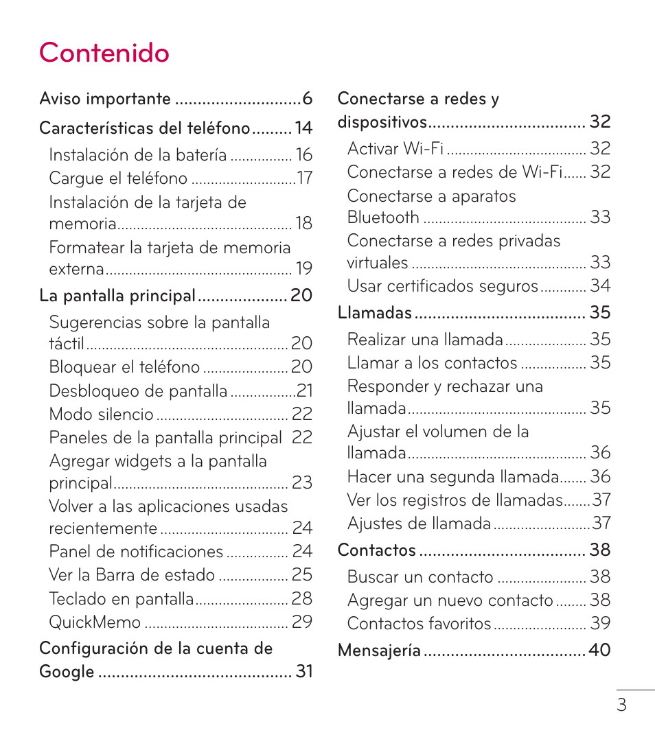 LG LGL38C User Manual | Page 90 / 180