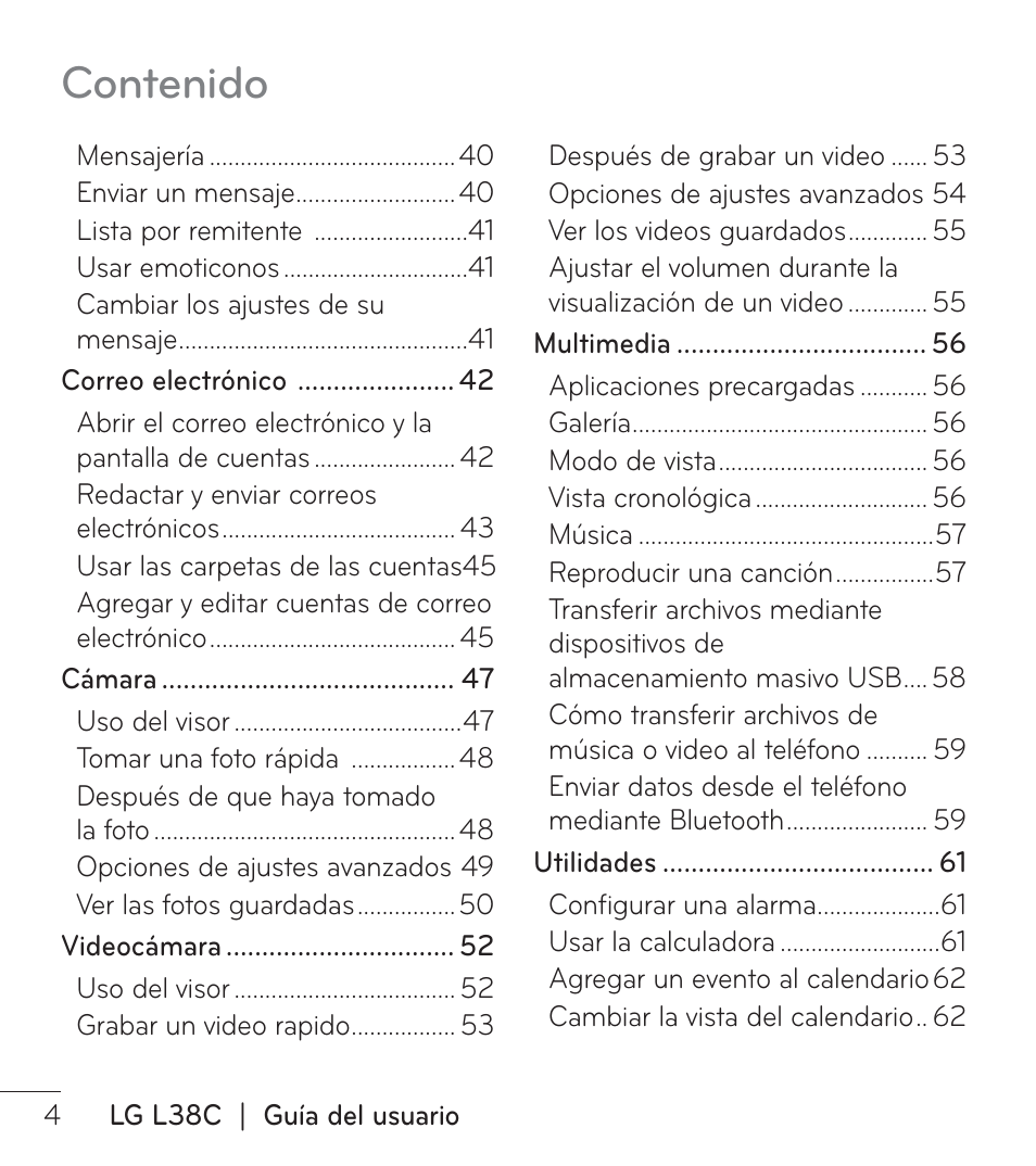 LG LGL38C User Manual | Page 91 / 180