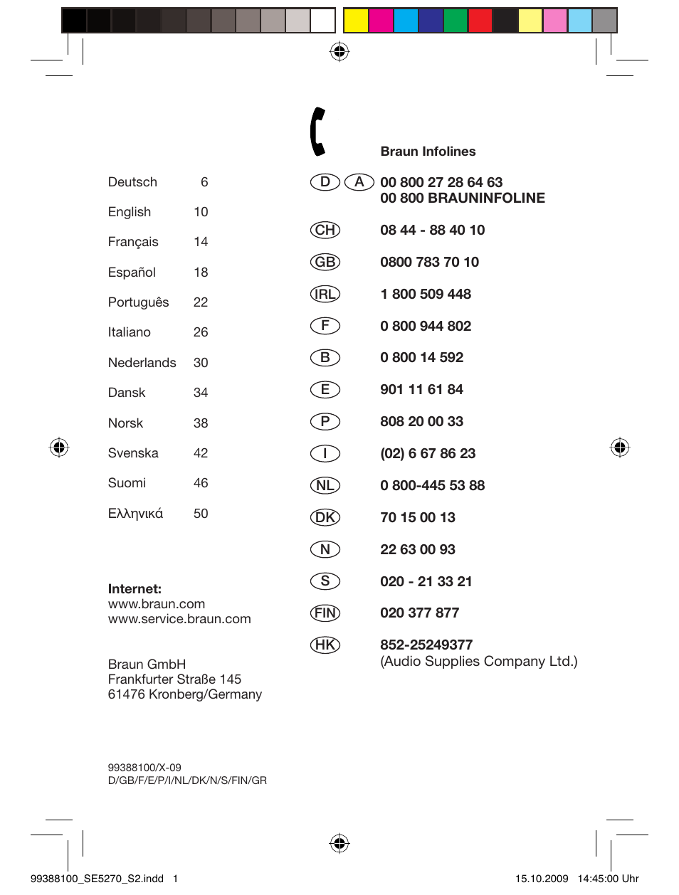 Braun 5180 Silk-épil 5, Legs User Manual | Page 2 / 53