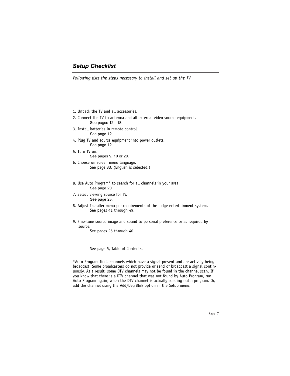 Setup checklist | LG DU-27FB34C User Manual | Page 7 / 62